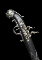 Трость - мушкет с клинком из дамасской стали