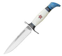 Финка НКВД из кованой стали 110Х18 купить на сайте koval-knife.shop